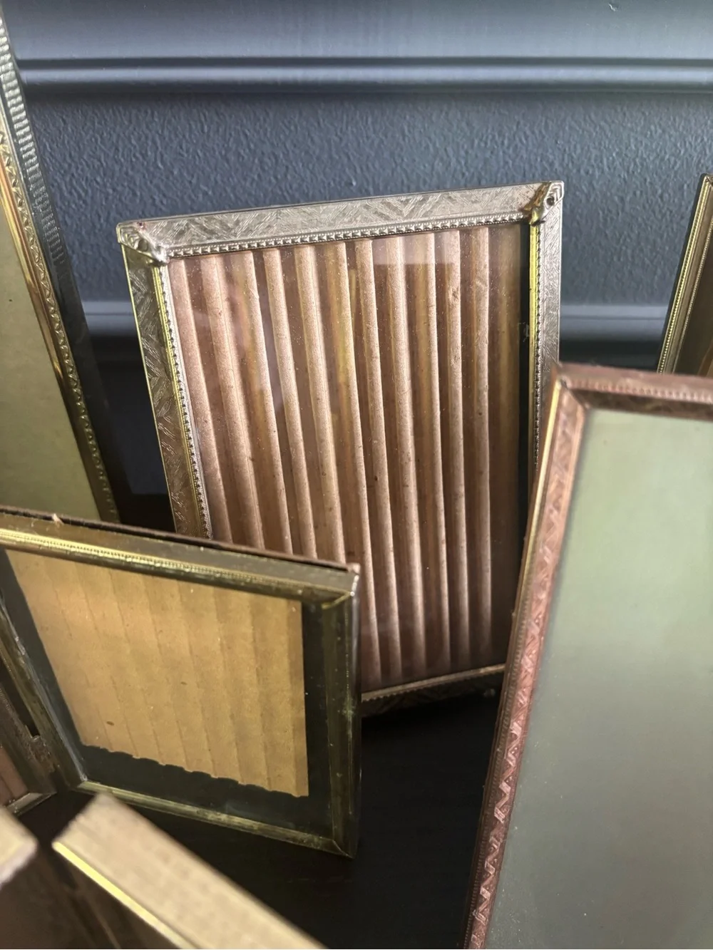 Vintage MCM Gold Picture Frame Lot-12 Frames